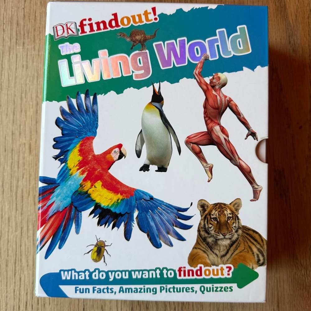DK Find Out The Living World Book‎ Set 8 Books Nature Animals Human Body